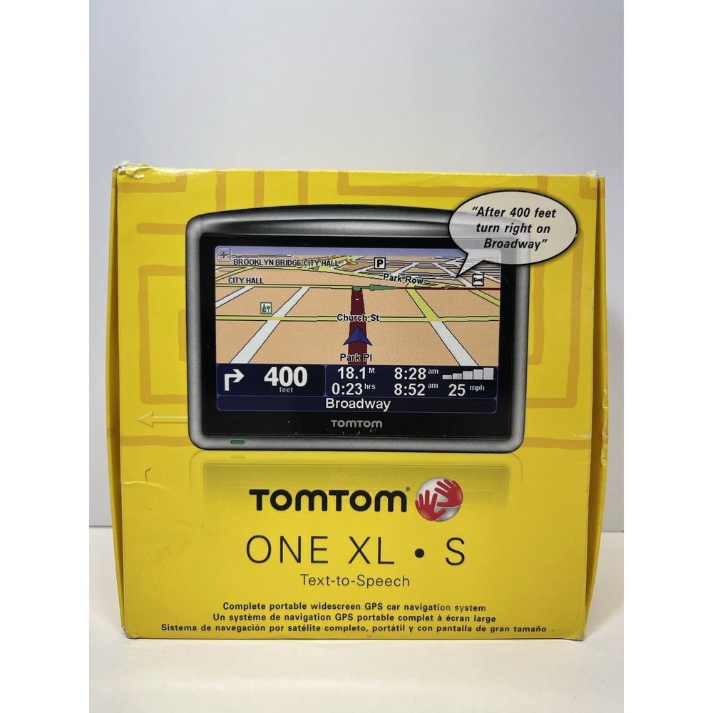 TOM TOM ONE XL-S TEXT TO SPEECH NAVIGATION SYSTEM